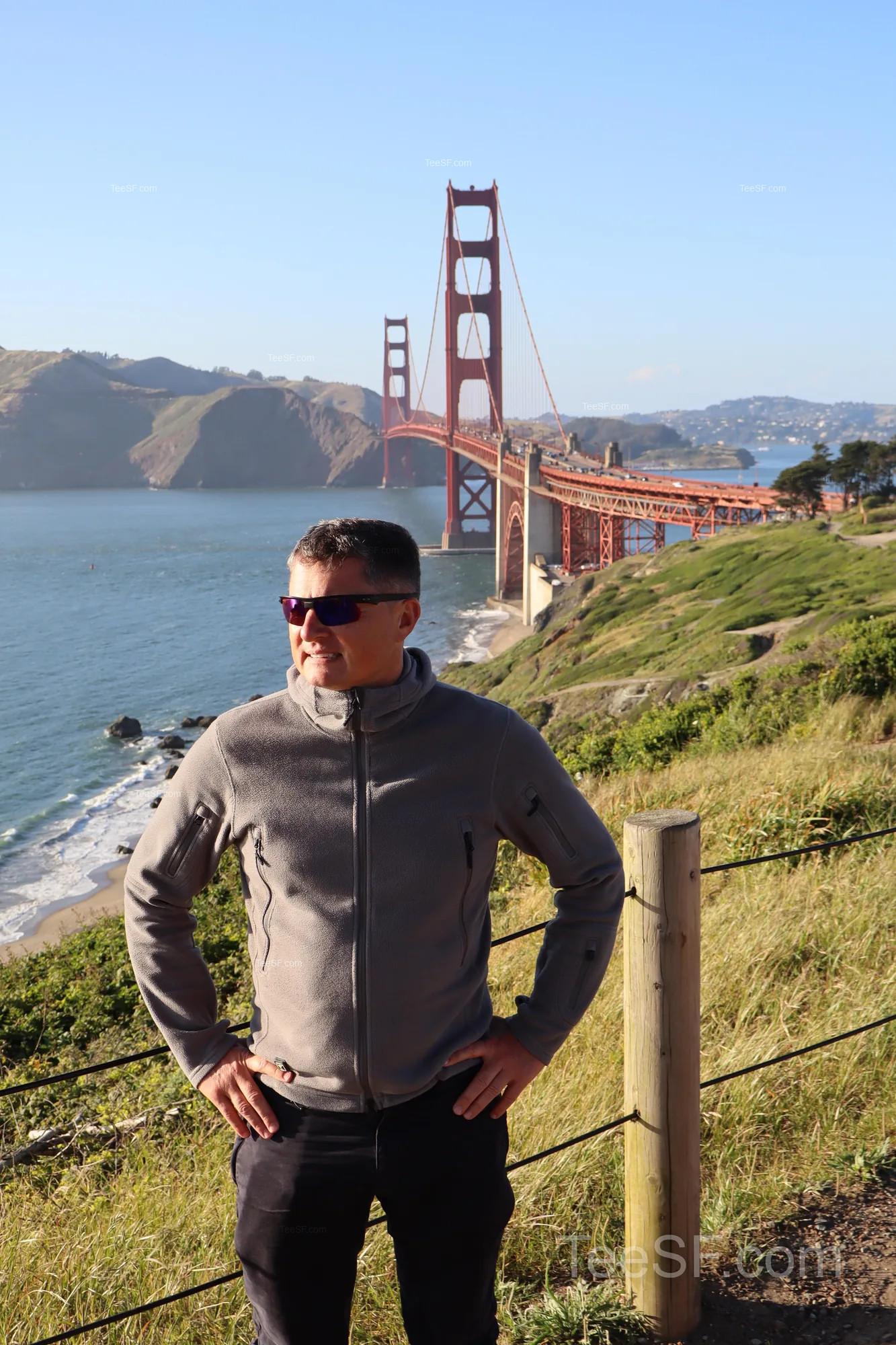 golden Gate Bridge Overlook Portrait during a Stripe Sessions 2026 visit in San Francisco.